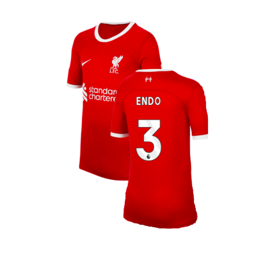 2023-2024 Liverpool Home Shirt (Kids) (Endo 3)