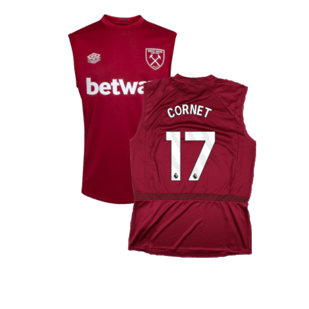 2023-2024 West Ham Sleeveless Tee (Claret) (CORNET 17)