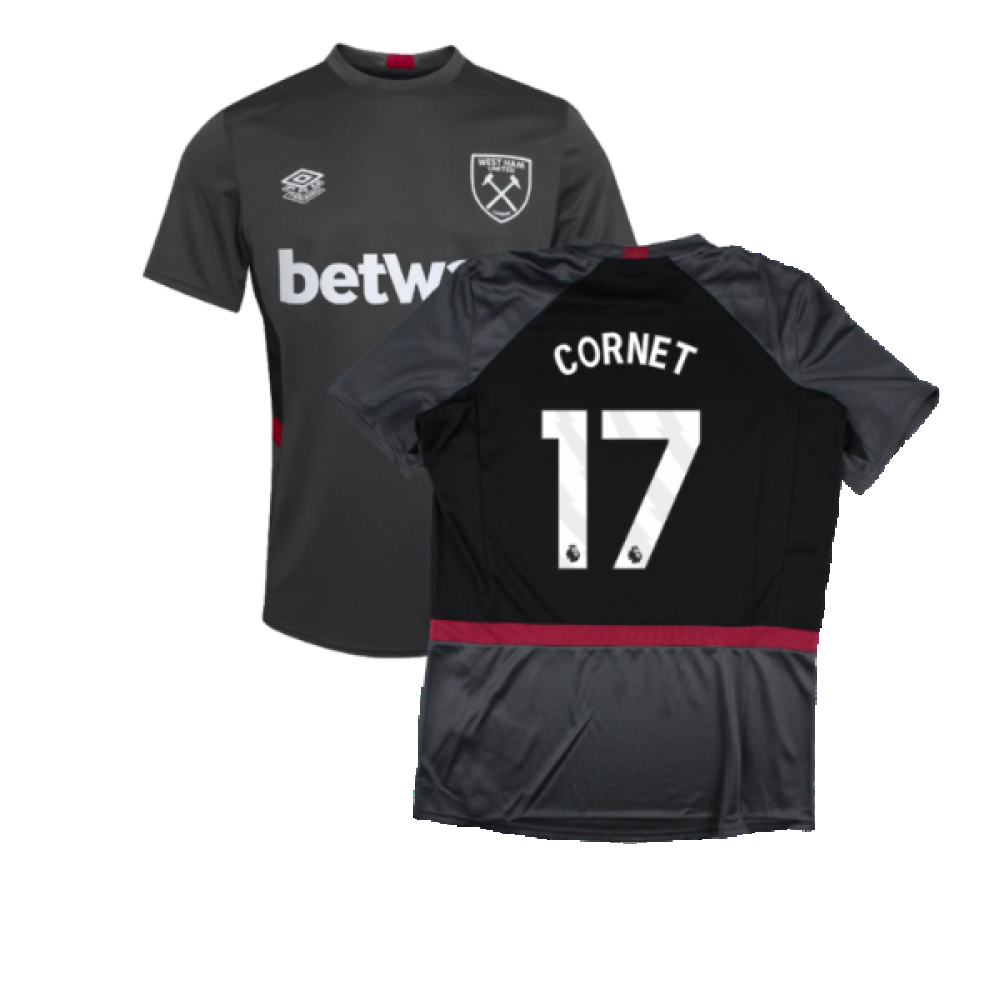 2023-2024 West Ham Training Jersey (Carbon) (CORNET 17)