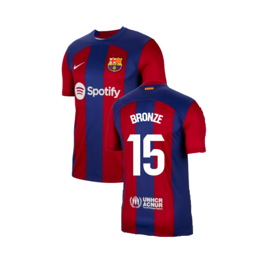 2023-2024 Barcelona Home Shirt (Bronze 15)