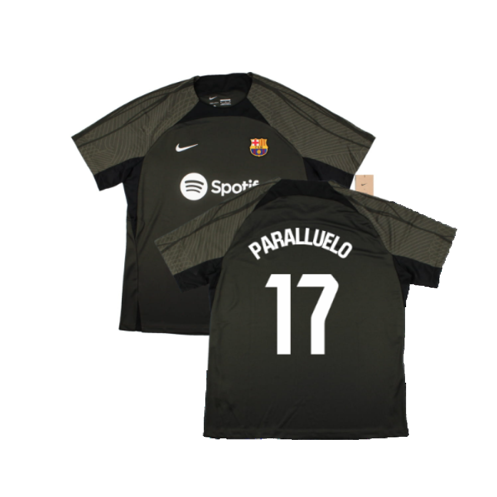 2023-2024 Barcelona Strike Dri-Fit Training Shirt (Sequoia) (Paralluelo 17)