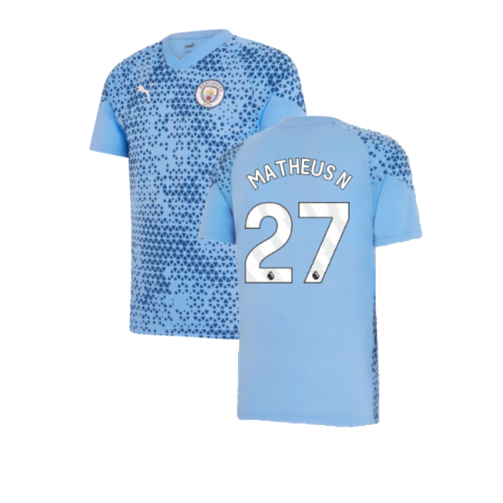 2023-2024 Man City Training Jersey (Light Blue) (Matheus N 27)