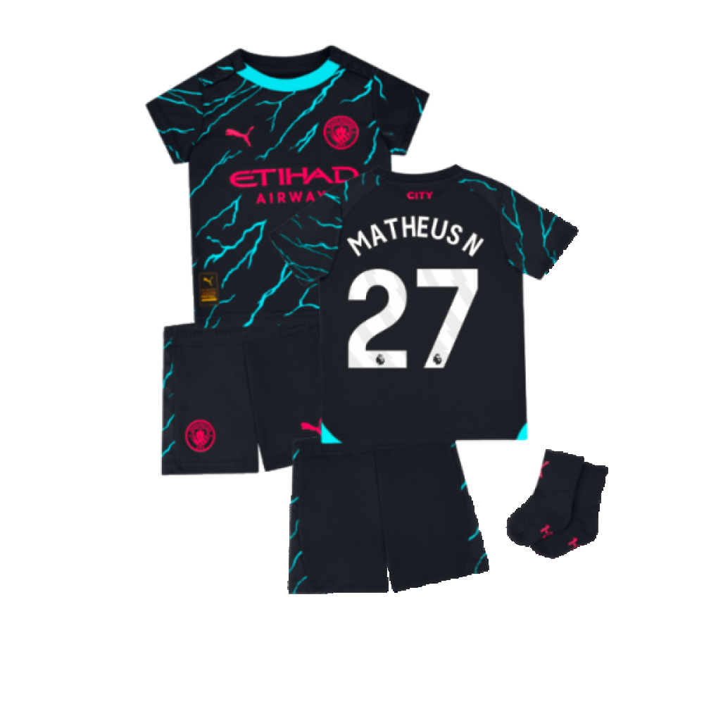 2023-2024 Man City Third Baby Kit (Matheus N 27)