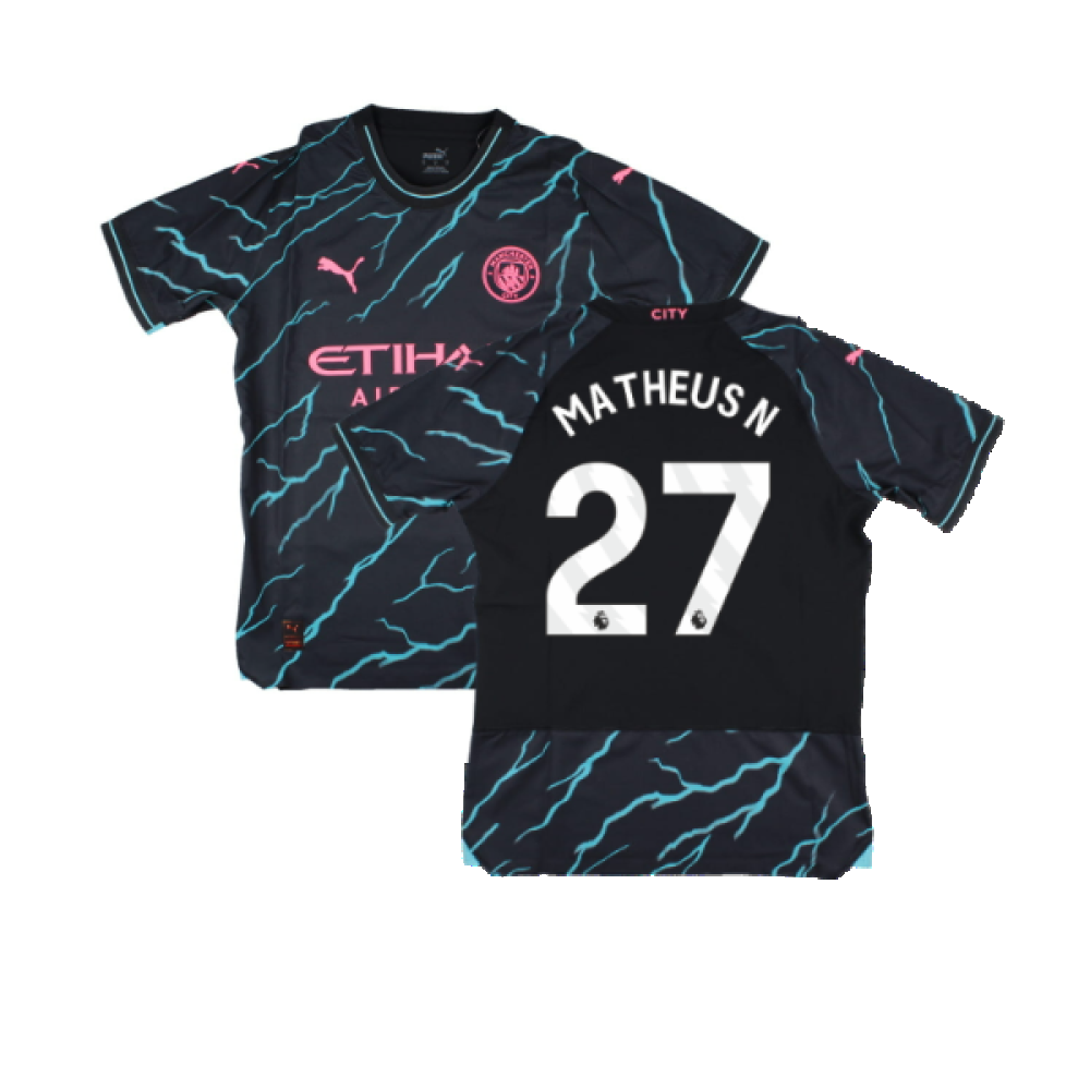 2023-2024 Man City Third Authentic Shirt (Matheus N 27)