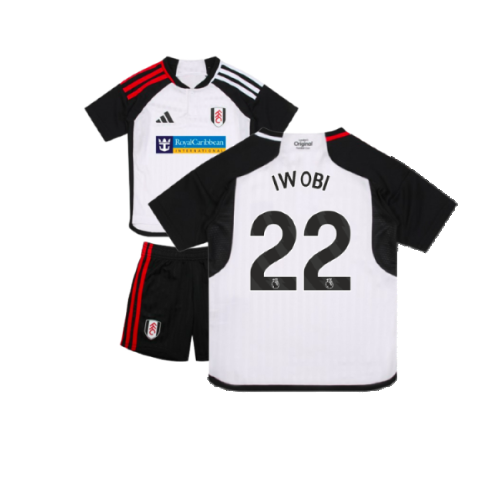 2023-2024 Fulham Home Mini Kit (Iwobi 22)