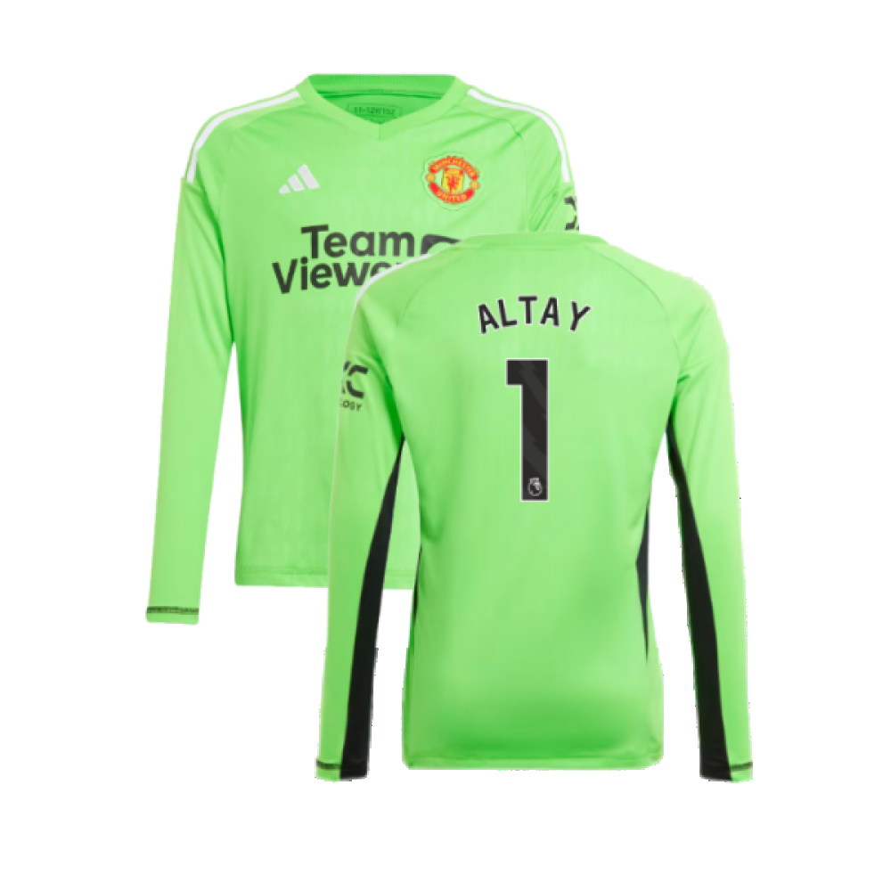 2023-2024 Man Utd Home Goalkeeper Shirt (Solar Green) - Kids (Altay 1)