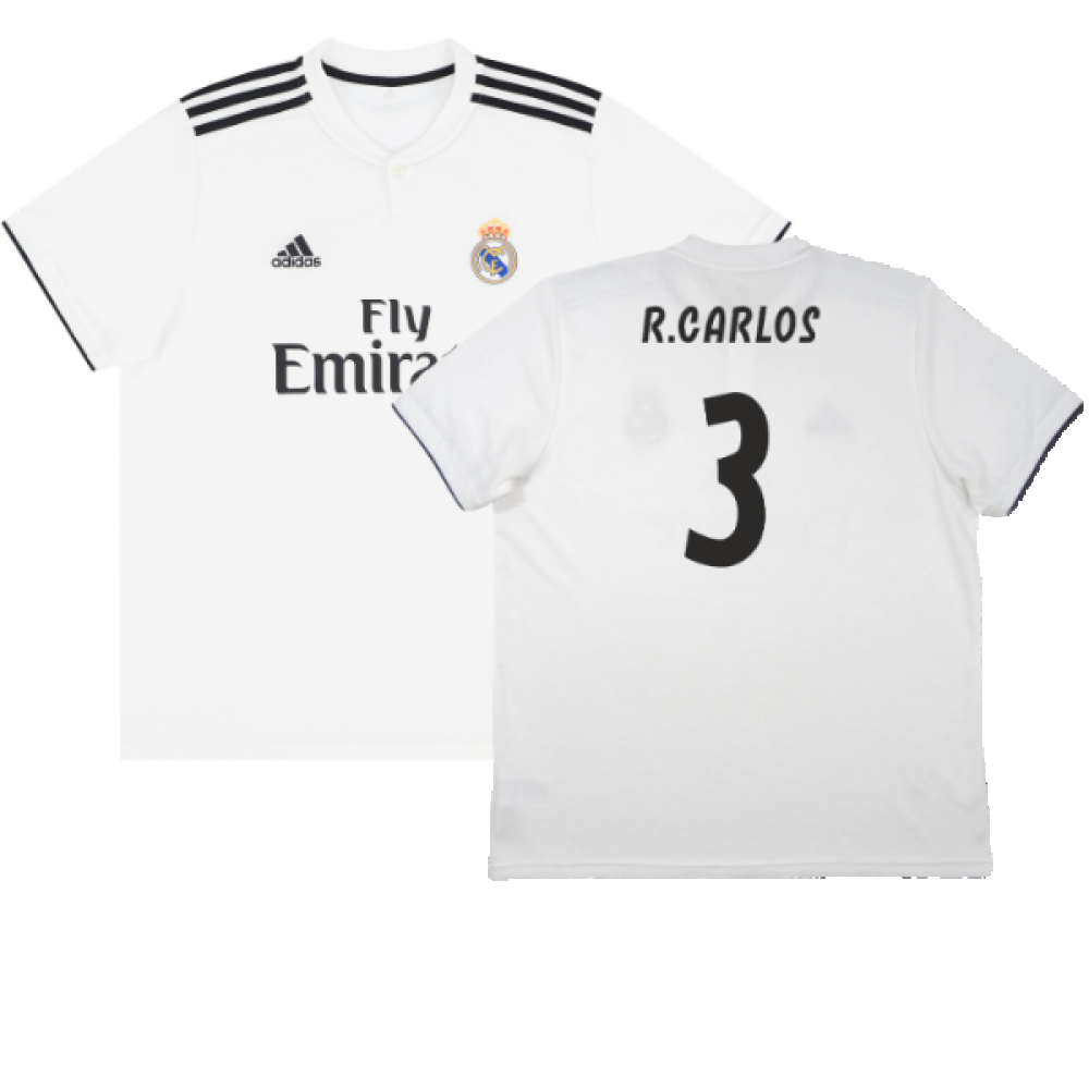 Real Madrid 2018-19 Home Shirt (S) (Very Good) (R.Carlos 3)