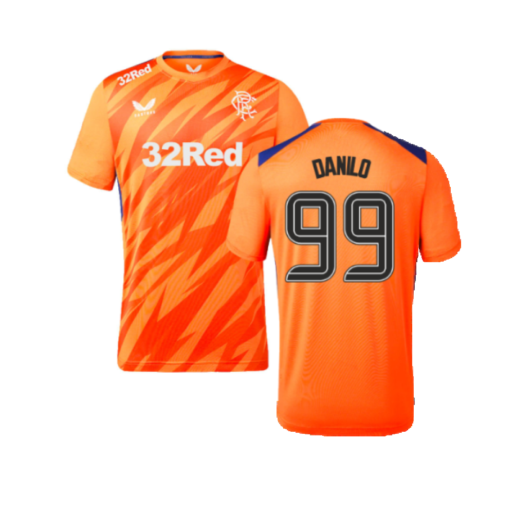 2023-2024 Rangers Players Third Match Day Tee (Orange) (Danilo 99)