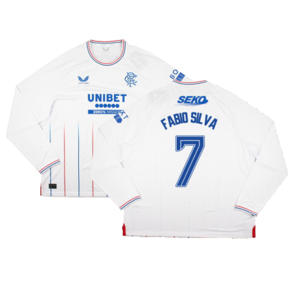 2023-2024 Rangers Long Sleeve Away Shirt (Fabio Silva 7)