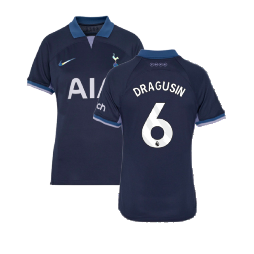 2023-2024 Tottenham Hotspur Away Shirt (Womens) (Dragusin 6)