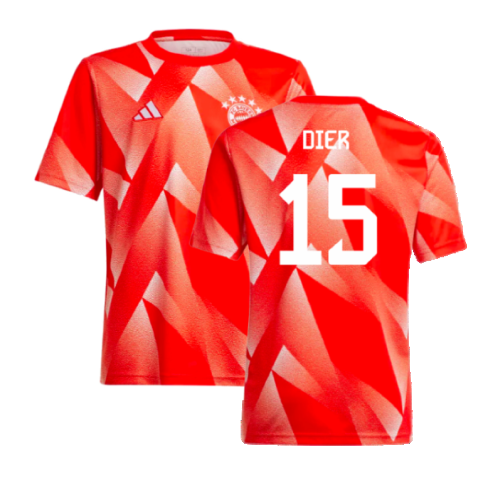 2023-2024 Bayern Munich Pre-Match Shirt (Red) - Kids (Dier 15)