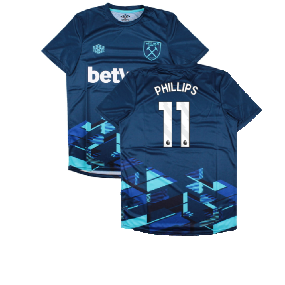 2023-2024 West Ham Warm Up Jersey (Navy) (Phillips 11)