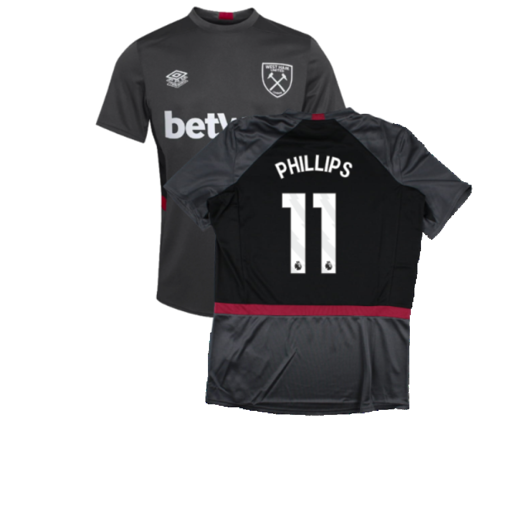 2023-2024 West Ham Training Jersey (Carbon) (Phillips 11)