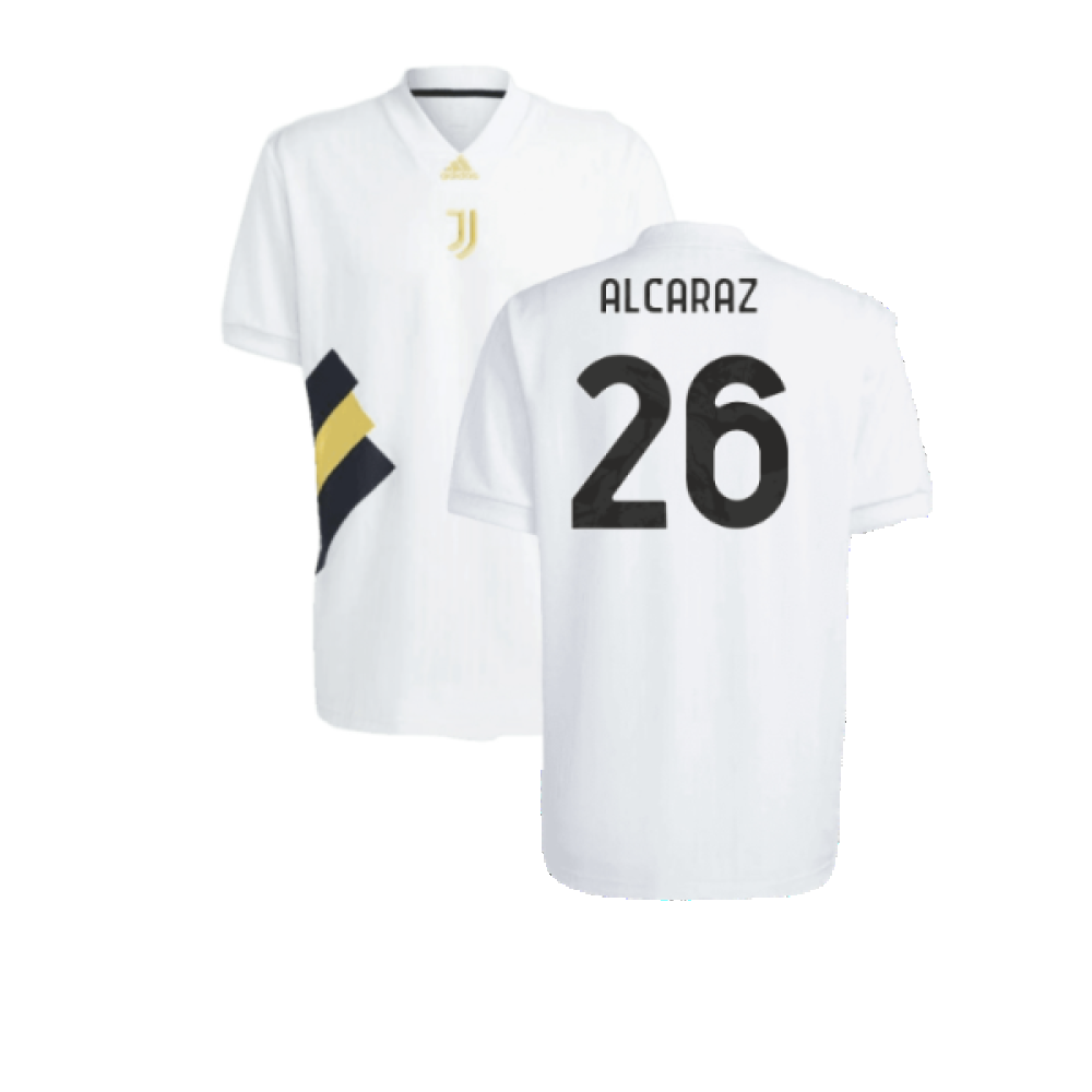 2023-2024 Juventus Icon Jersey (White) (Alcaraz 26)