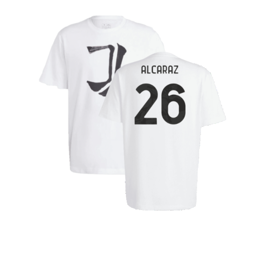 2023-2024 Juventus Chinese Story Tee (White) (Alcaraz 26)