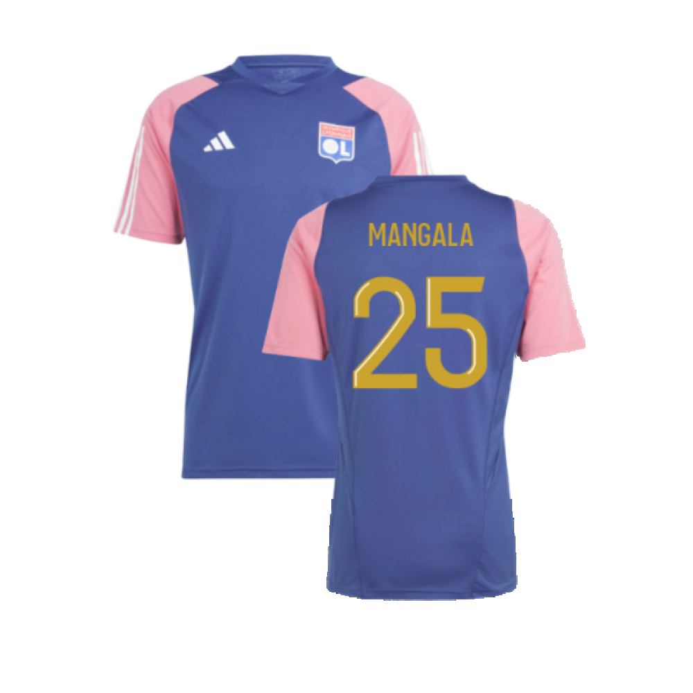 2023-2024 Olympique Lyon Training Jersey (Navy) (Mangala 25)