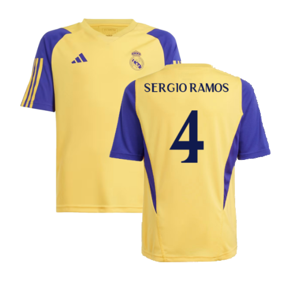 2023-2024 Real Madrid Training Shirt (Spark) - Kids (Sergio Ramos 4)