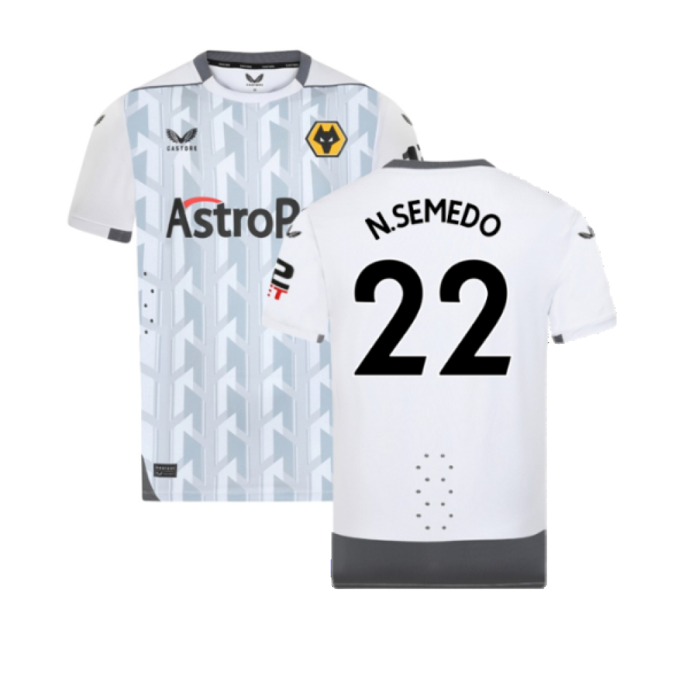 2022-2023 Wolves Long Sleeve Home Shirt (N.SEMEDO 22)