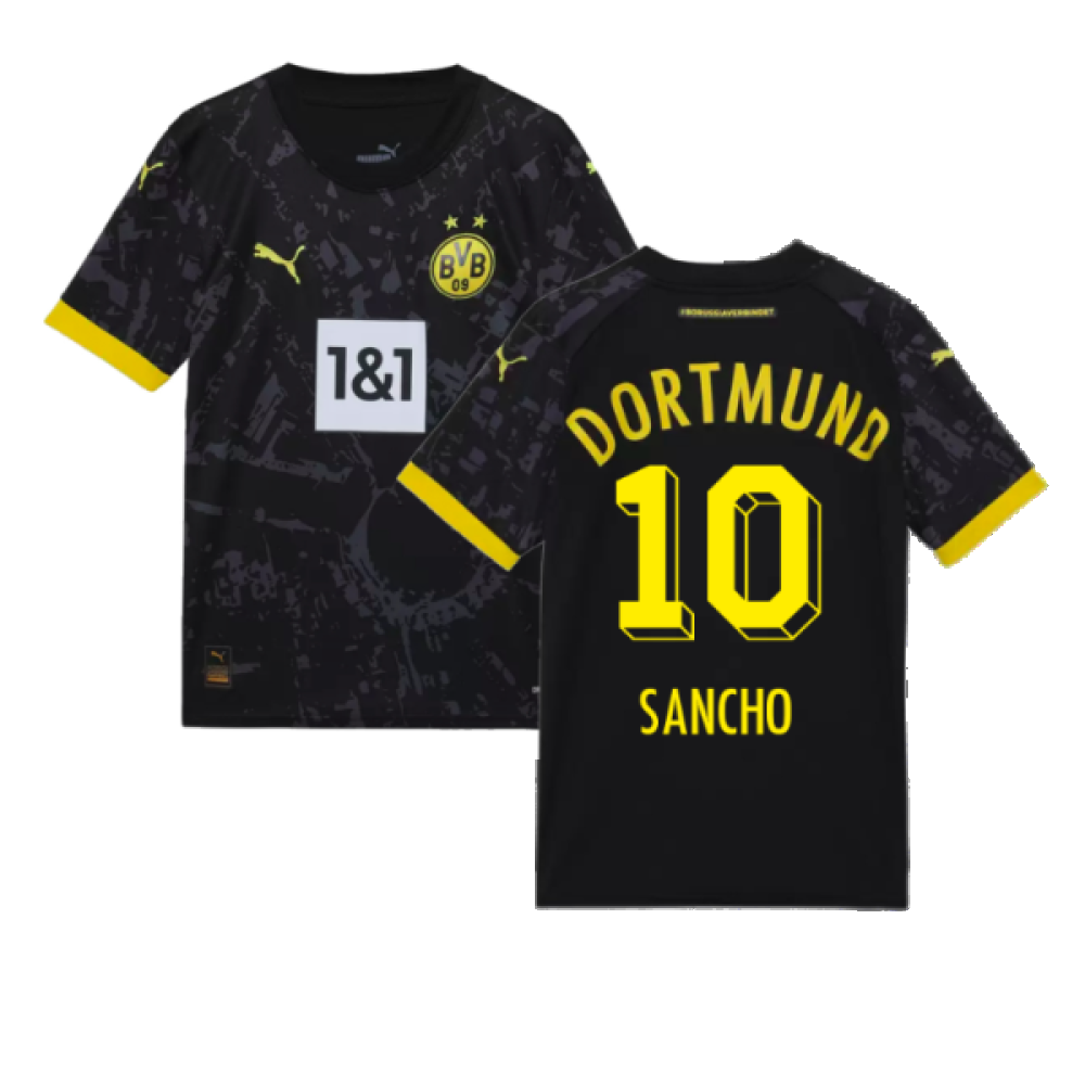 2023-2024 Borussia Dortmund Away Shirt (Kids) (Sancho 10)