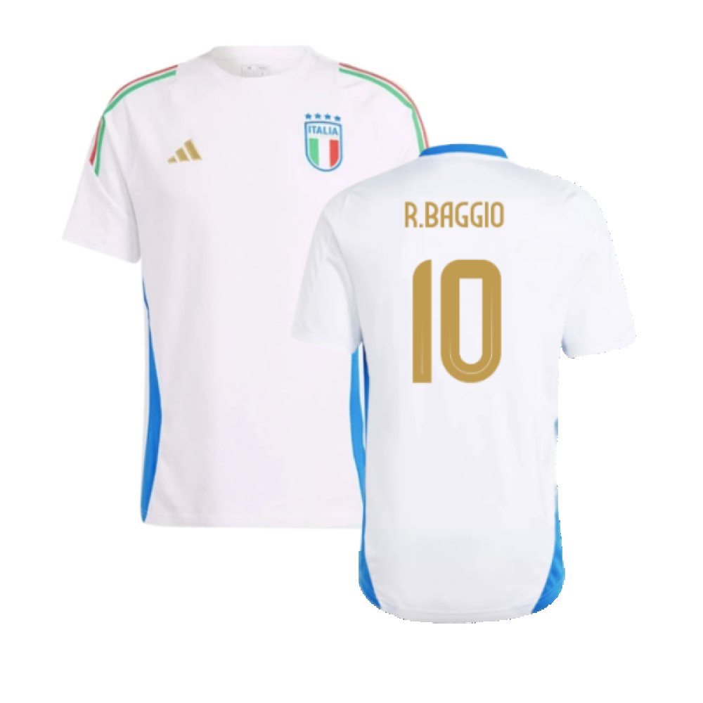 2024-2025 Italy Training Tee (White) (R.BAGGIO 10)