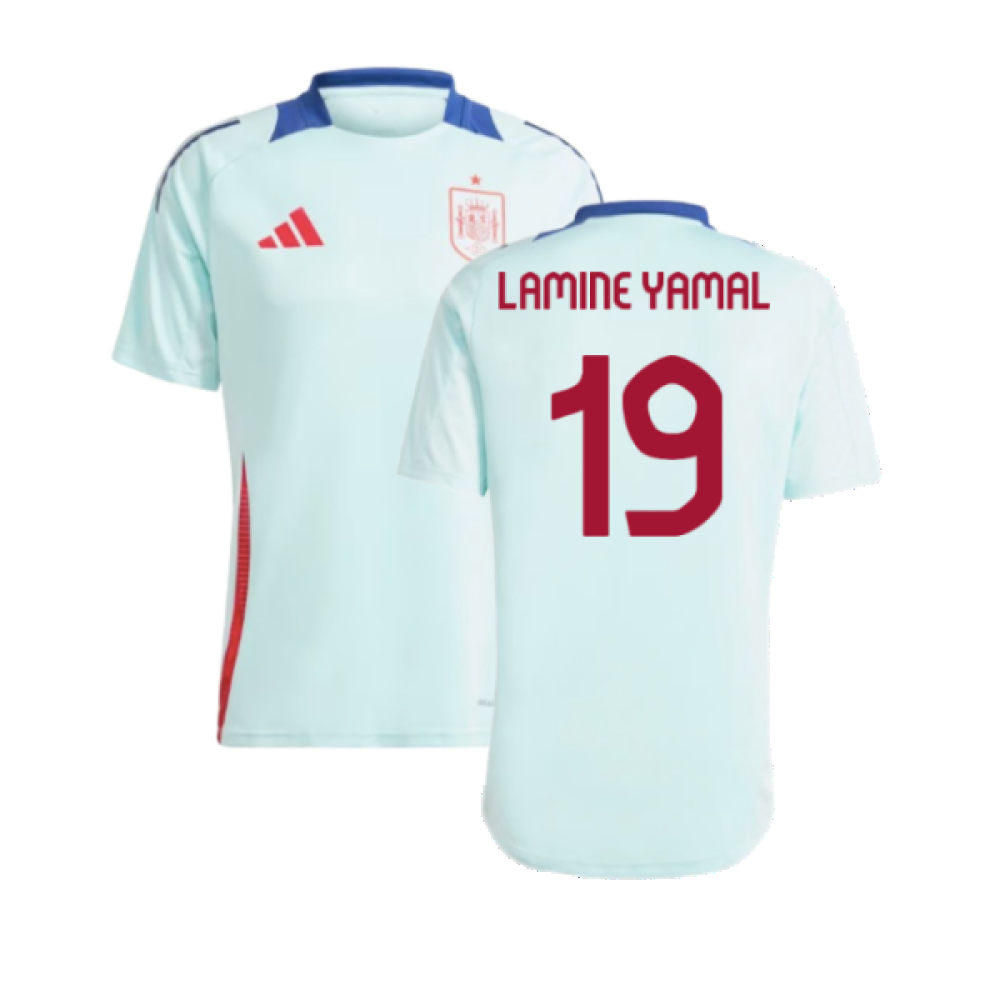 2024-2025 Spain Training Jersey (Halo Mint) (Lamine Yamal 19)