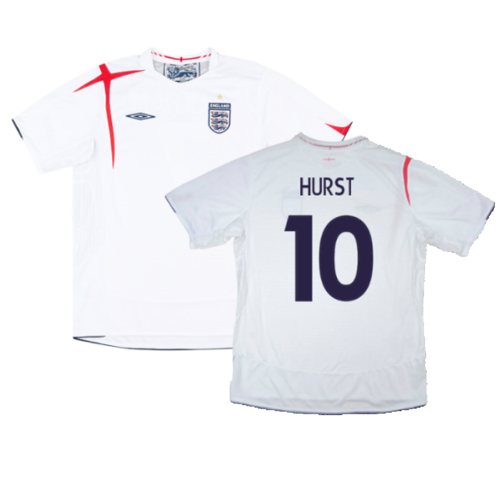 England 2005-2007 Home Shirt (L) (Very Good) (Hurst 10)