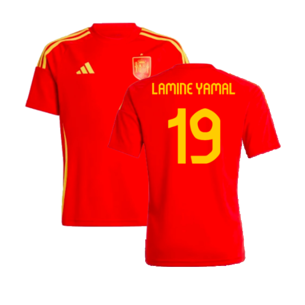 2024-2025 Spain Home Fan Shirt (Kids) (Lamine Yamal 19)