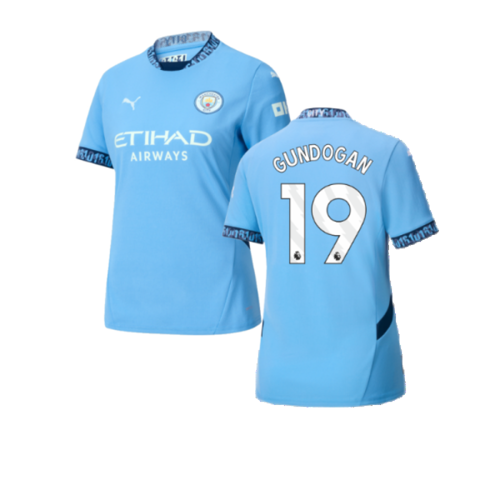 2024-2025 Man City Home Shirt (Womens) (Gundogan 19)