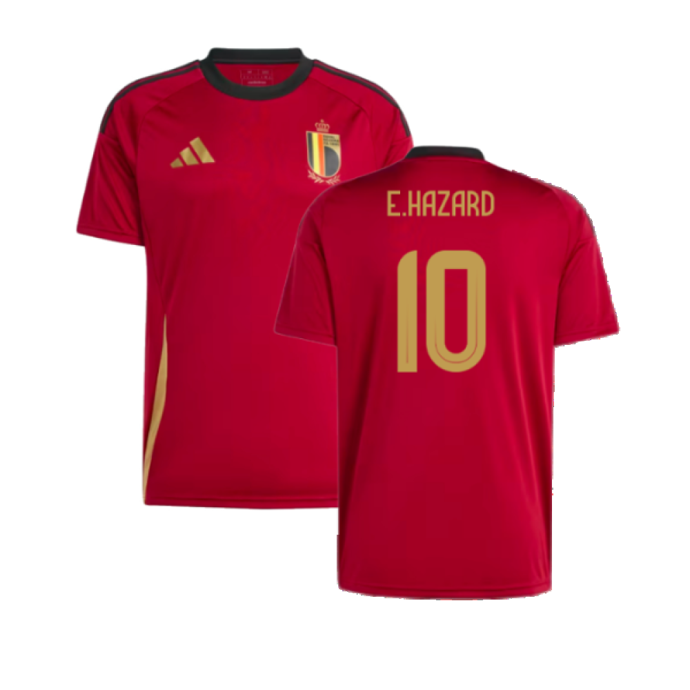 2024-2025 Belgium Home Fan Shirt (E.Hazard 10)