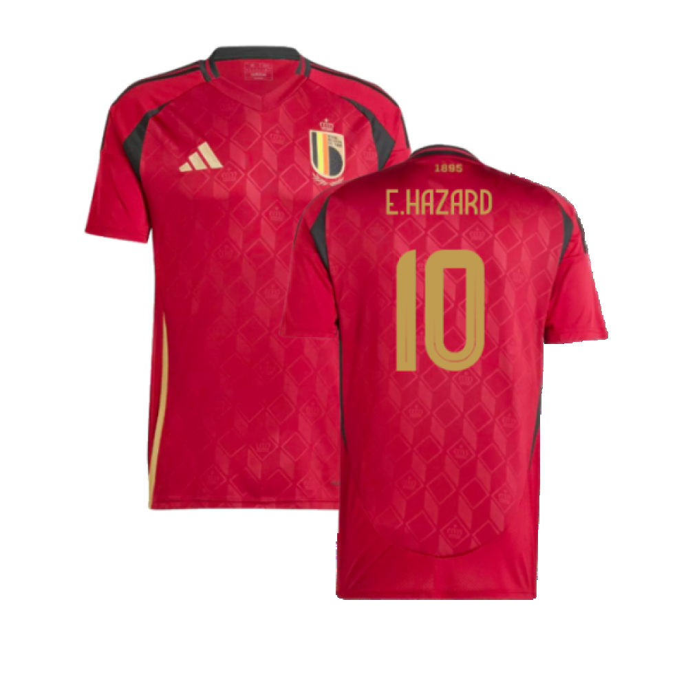 2024-2025 Belgium Home Fan Shirt (Kids) (E.Hazard 10)