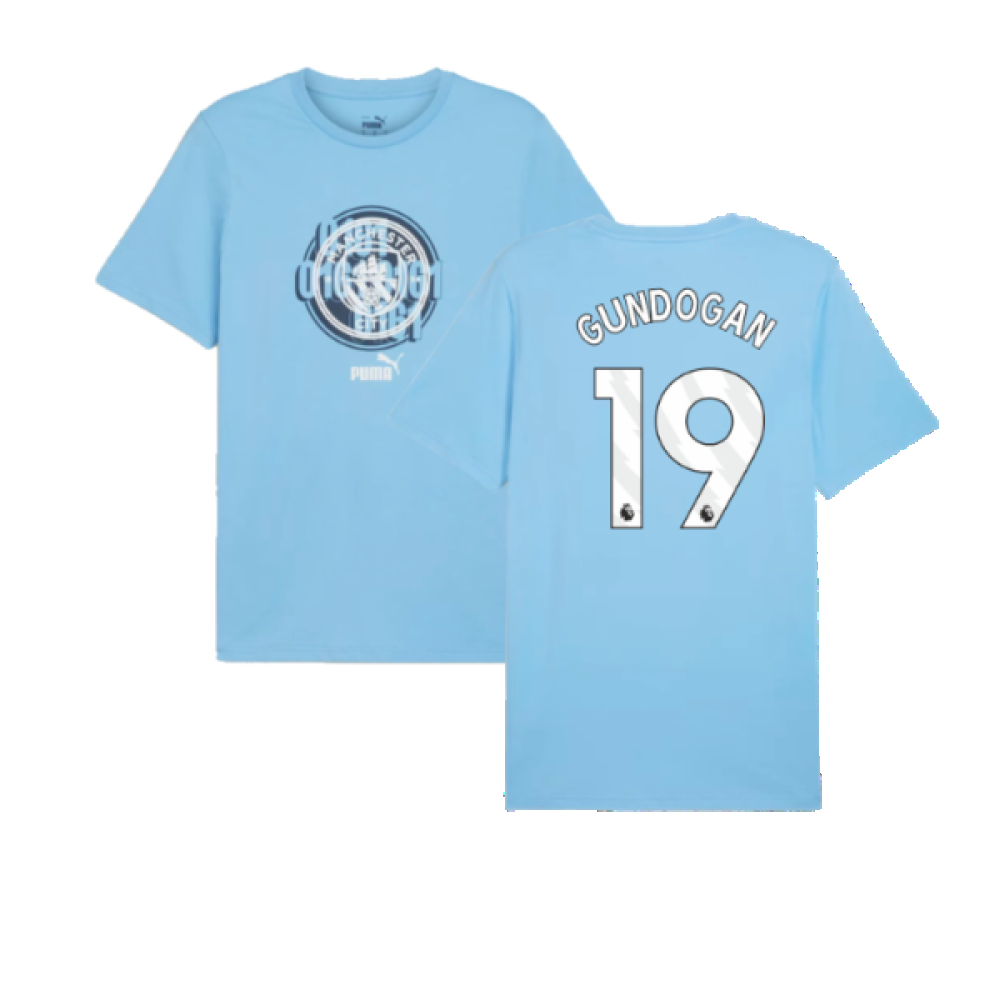 2024-2025 Man City ftblCulture Tee (Light Blue) (Gundogan 19)