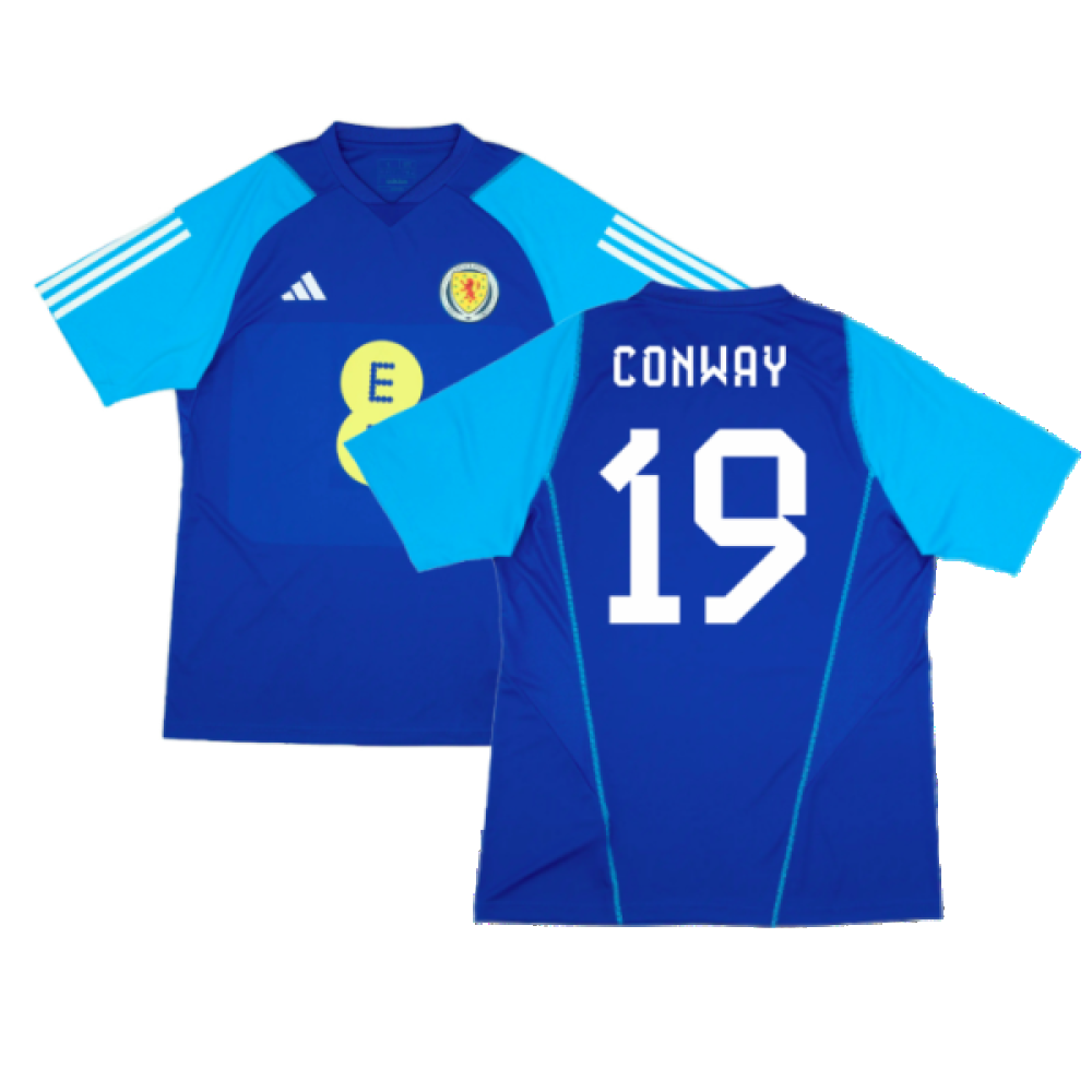 2023-2024 Scotland Player Issue Training Shirt (Blue) (Conway 19)