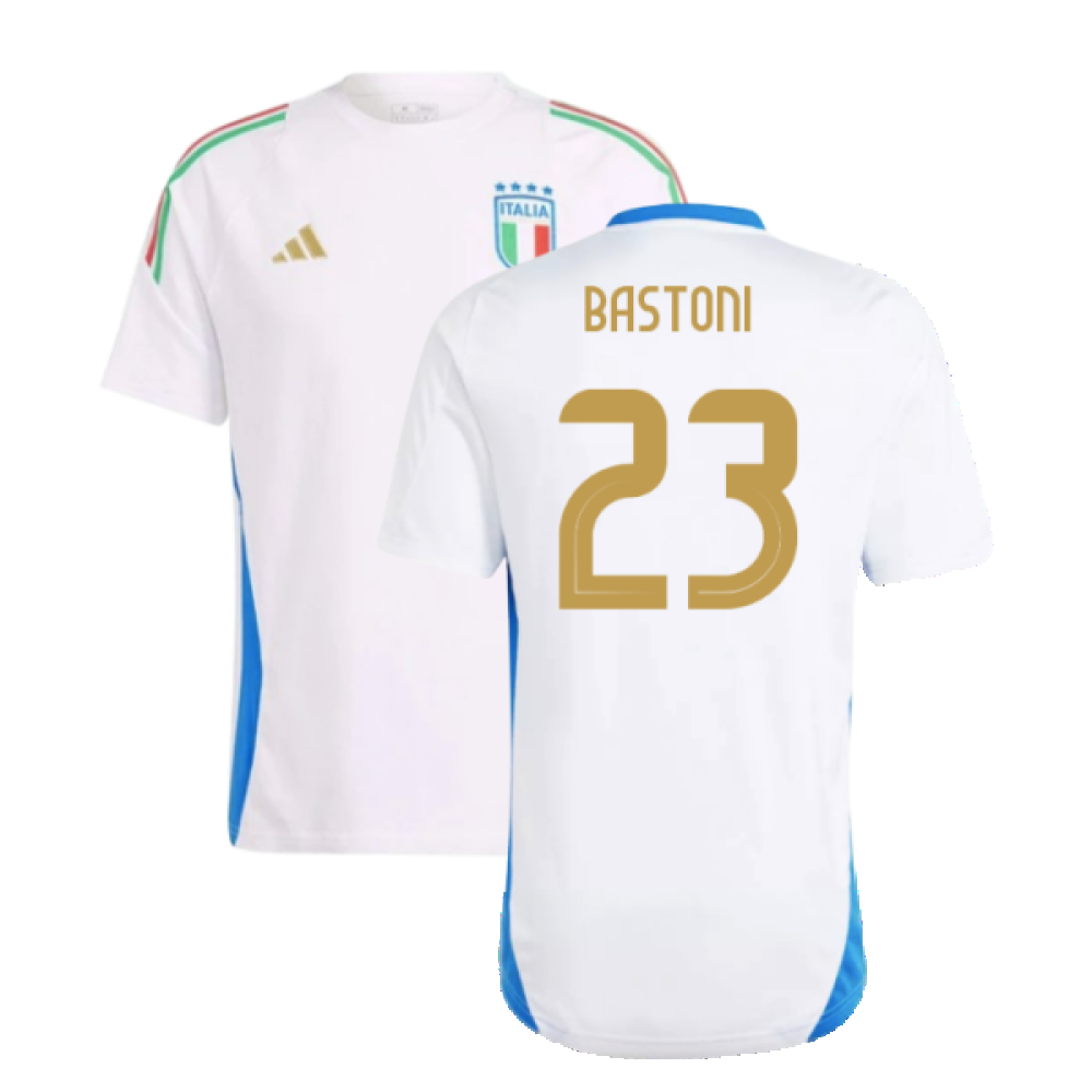 2024-2025 Italy Training Tee (White) (BASTONI 23)