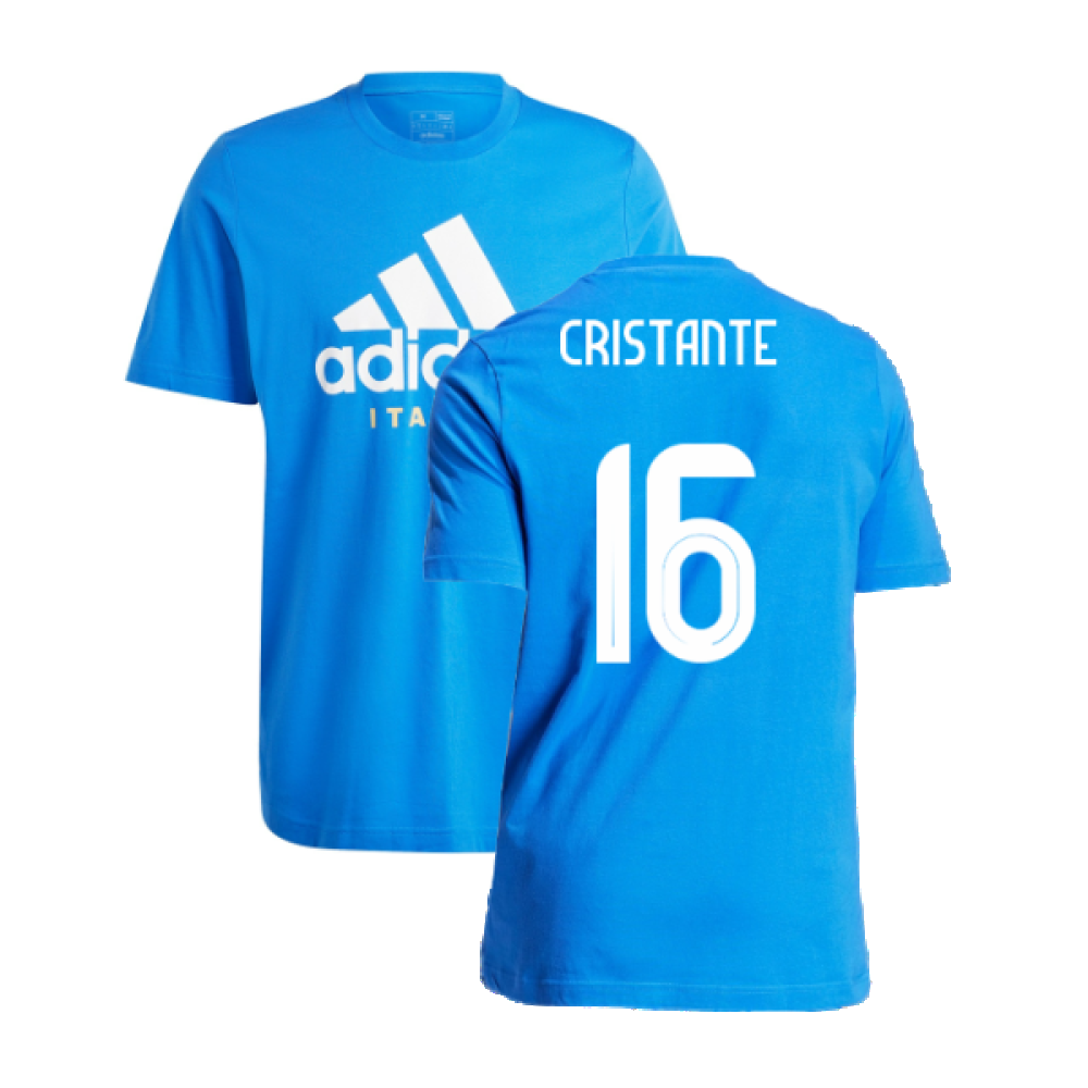 2024-2025 Italy DNA Graphic Tee (Blue) (CRISTANTE 16)