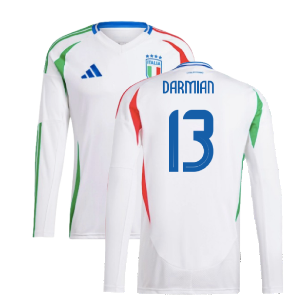 2024-2025 Italy Long Sleeve Away Shirt (DARMIAN 13)