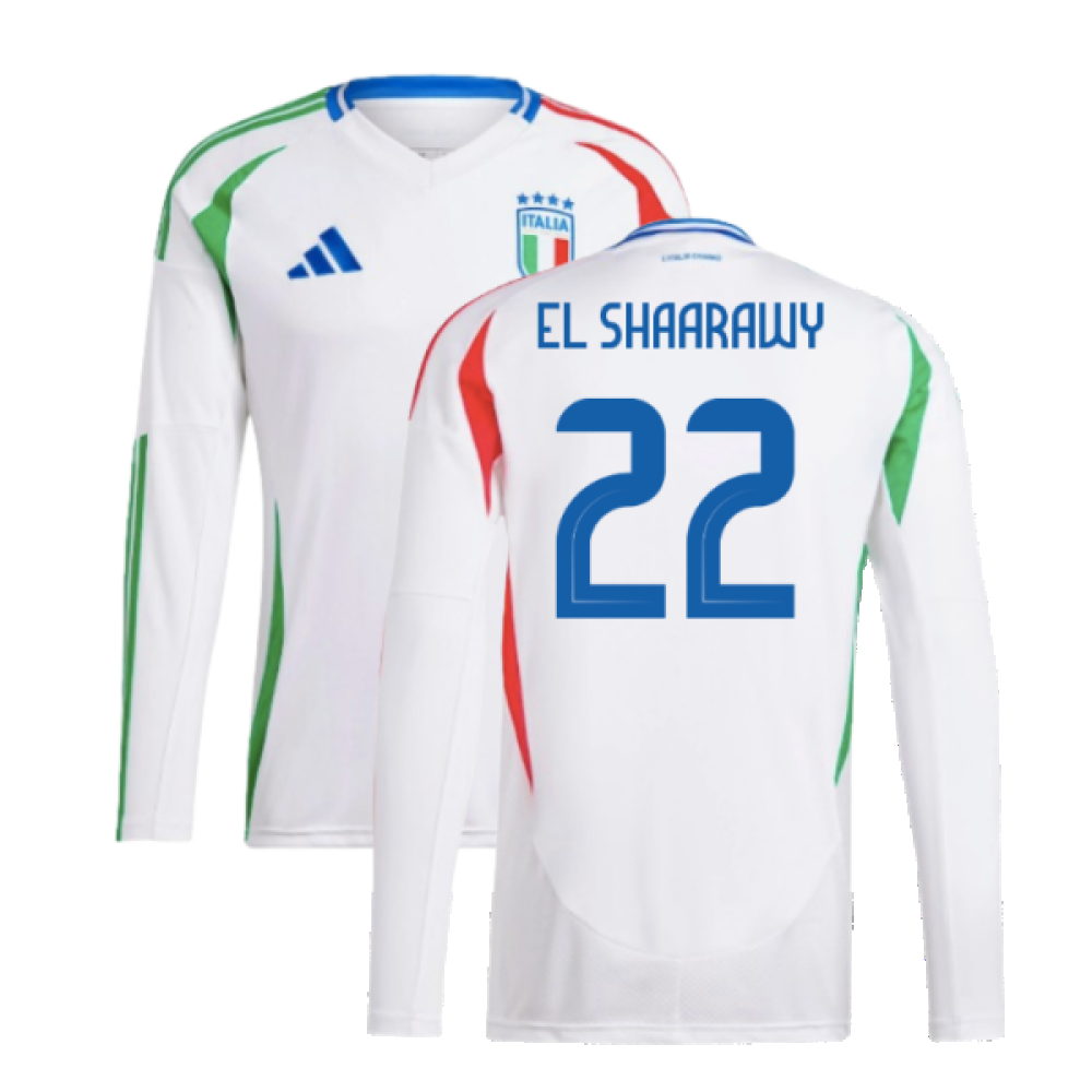 2024-2025 Italy Long Sleeve Away Shirt (EL SHAARAWY 22)