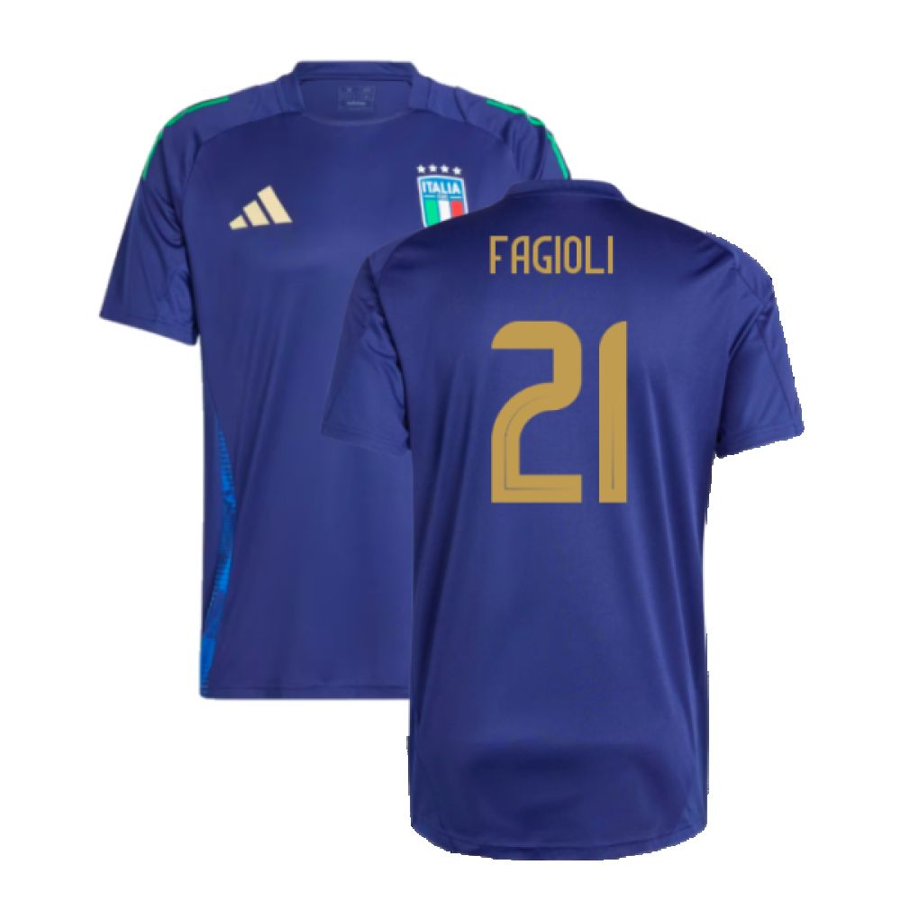 2024-2025 Italy Training Jersey (Navy) (FAGIOLI 21)