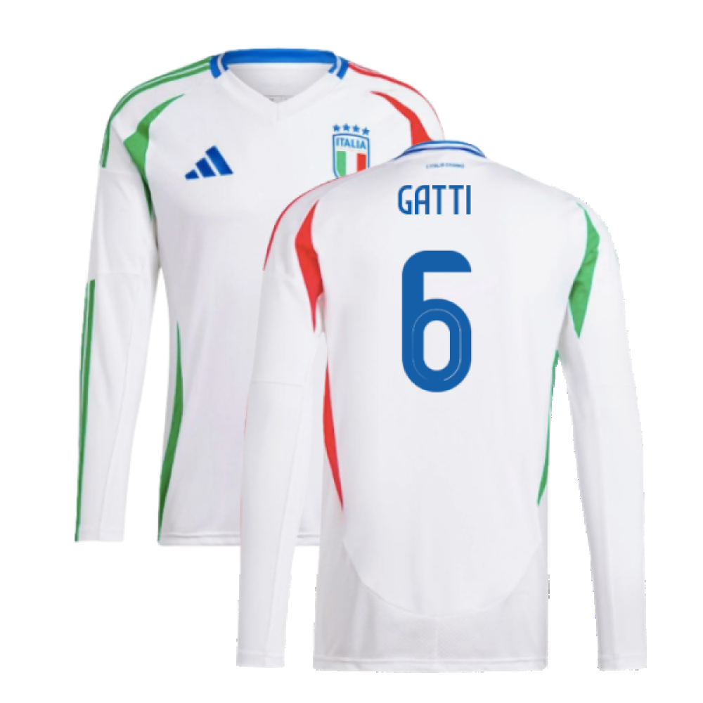 2024-2025 Italy Long Sleeve Away Shirt (GATTI 6)