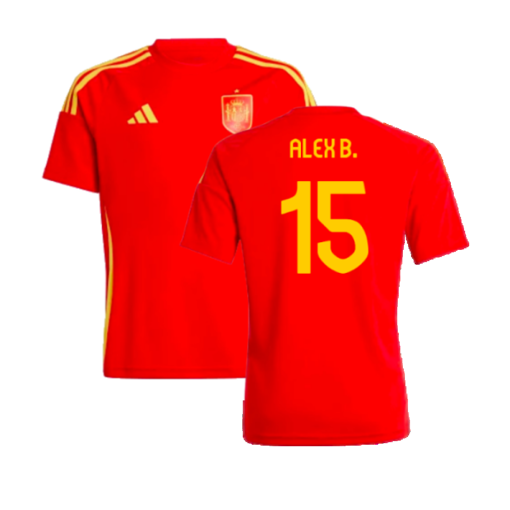 2024-2025 Spain Home Fan Shirt (Kids) (Alex B. 15)