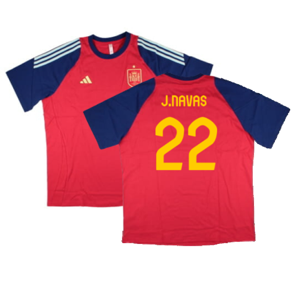 2024-2025 Spain Training Tee (Red) (J.Navas 22)