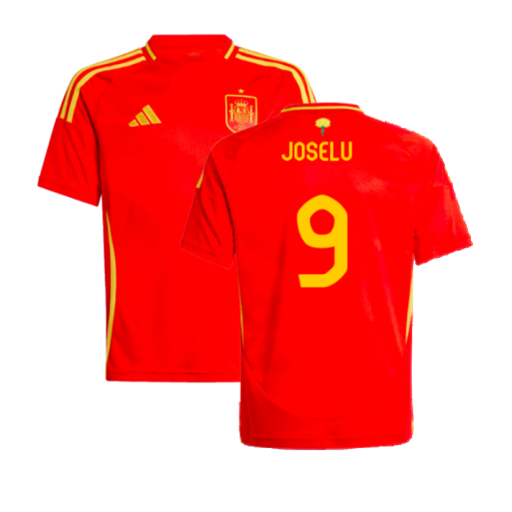 2024-2025 Spain Home Shirt (Kids) (Joselu 9)