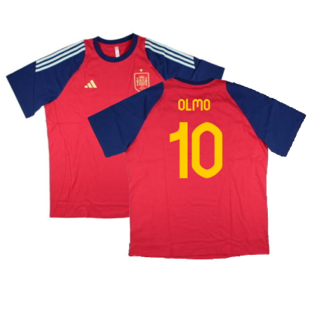 2024-2025 Spain Training Tee (Red) (Olmo 10)