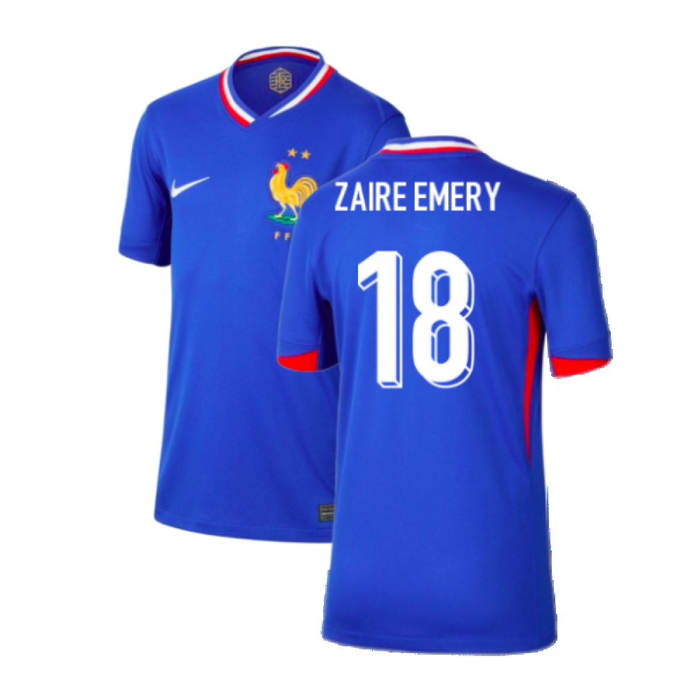 2024-2025 France Home Shirt (Kids) (Zaire Emery 18)