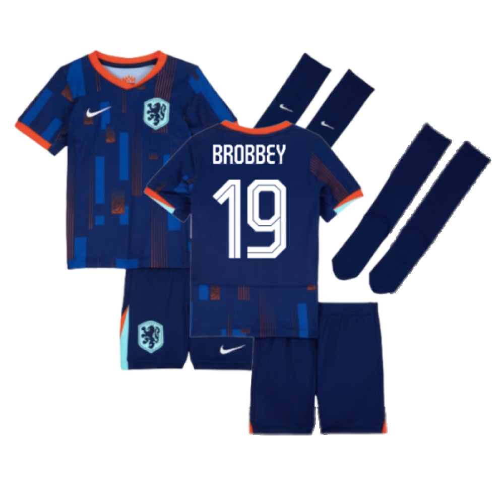 2024-2025 Netherlands Away Mini Kit (Brobbey 19)