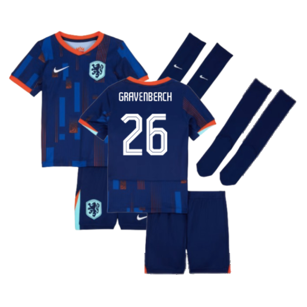 2024-2025 Netherlands Away Mini Kit (Gravenberch 26)