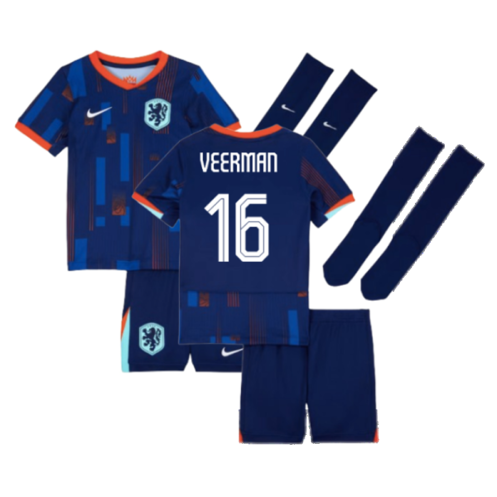 2024-2025 Netherlands Away Mini Kit (Veerman 16)