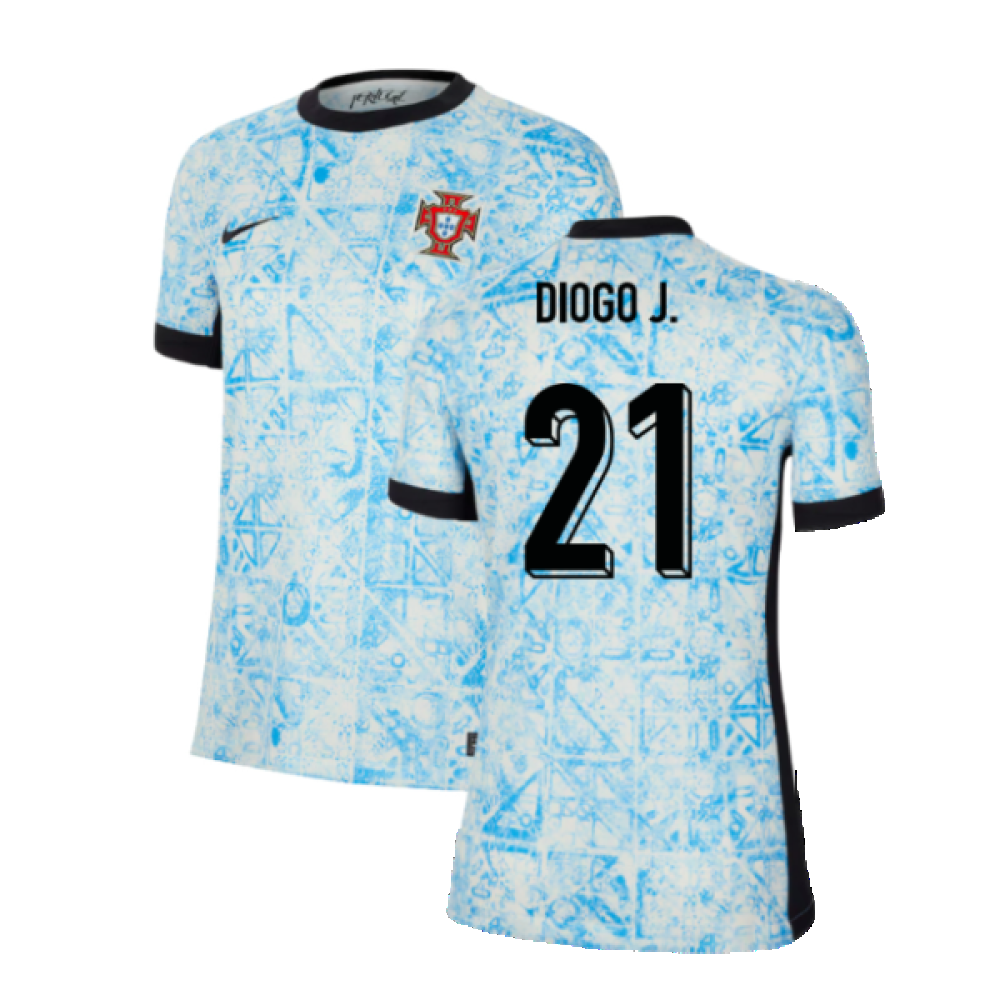 2024-2025 Portugal Away Shirt (Womens) (Diogo J. 21)