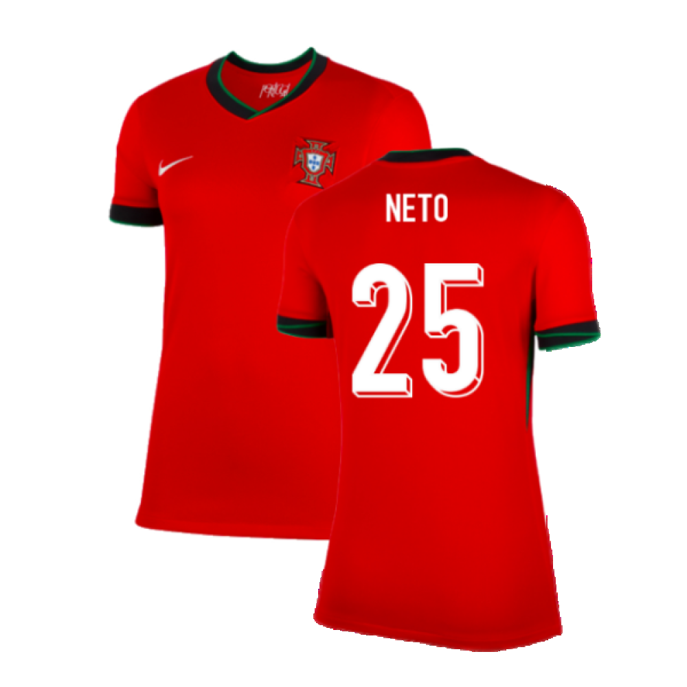 2024-2025 Portugal Home Shirt (Womens) (Neto 25)