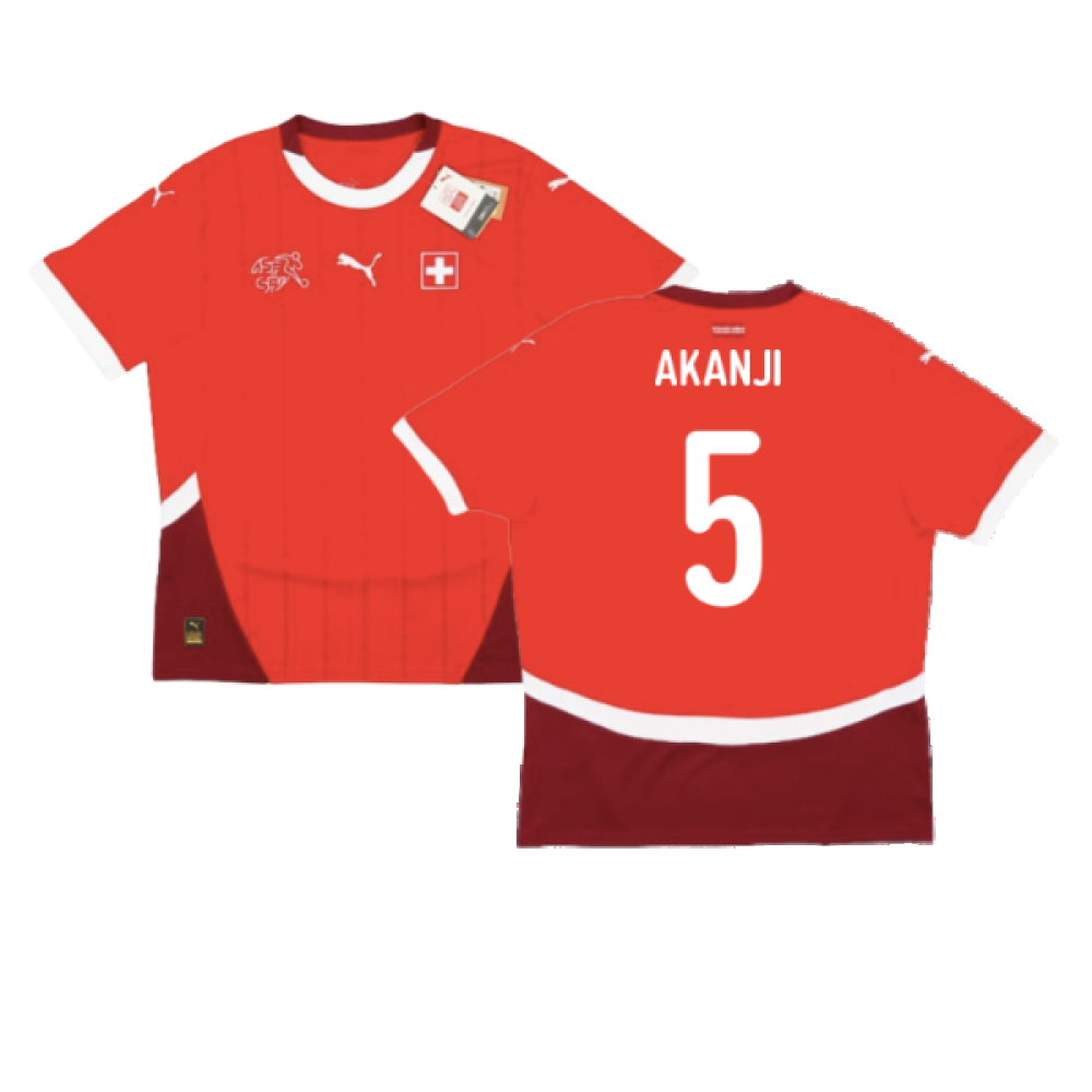 2024-2025 Switzerland Home Shirt (Akanji 5)