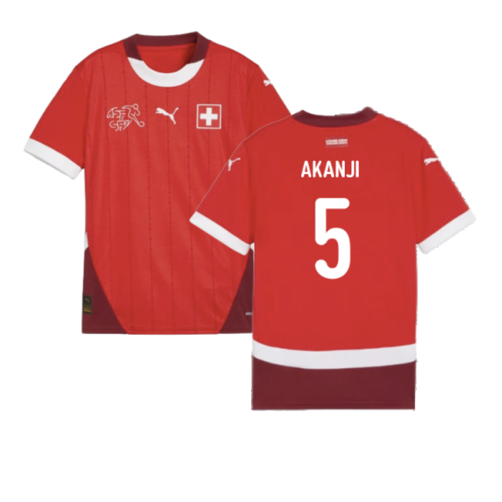 2024-2025 Switzerland Home Shirt (Kids) (Akanji 5)